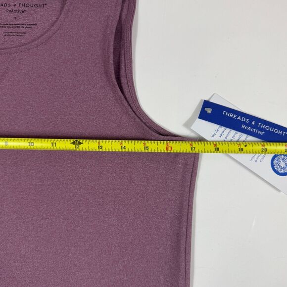 NWT Threads 4 Thought Women's Fatima Asymmetrical Luxe Jersey Tank Small Purple - Picture 10 of 11